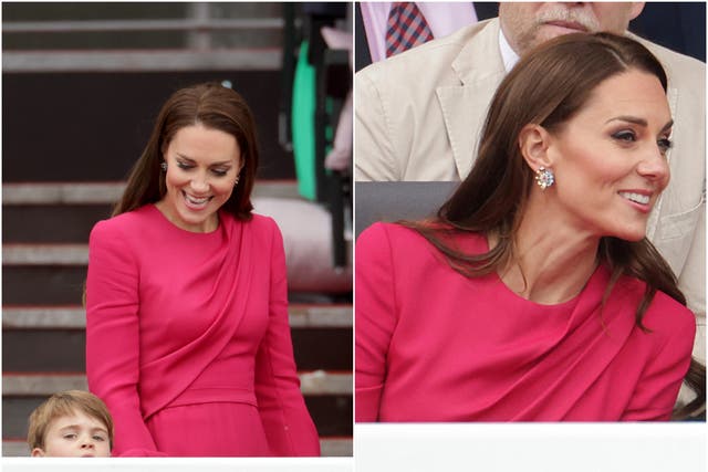 <p>Kate Middleton in Stella McCartney crepe dress</p>