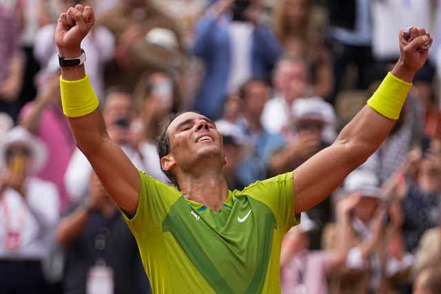 <p>Rafael Nadal clinched his 22nd grand slam title (AP Photo/Michel Euler)</p>