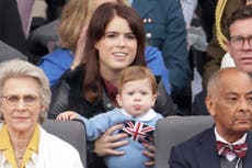Princess Eugenie’s son makes royal debut wearing Union Jack jumper