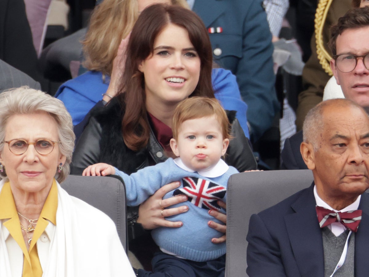 Princess Eugenie’s son makes royal debut wearing Union Jack jumper