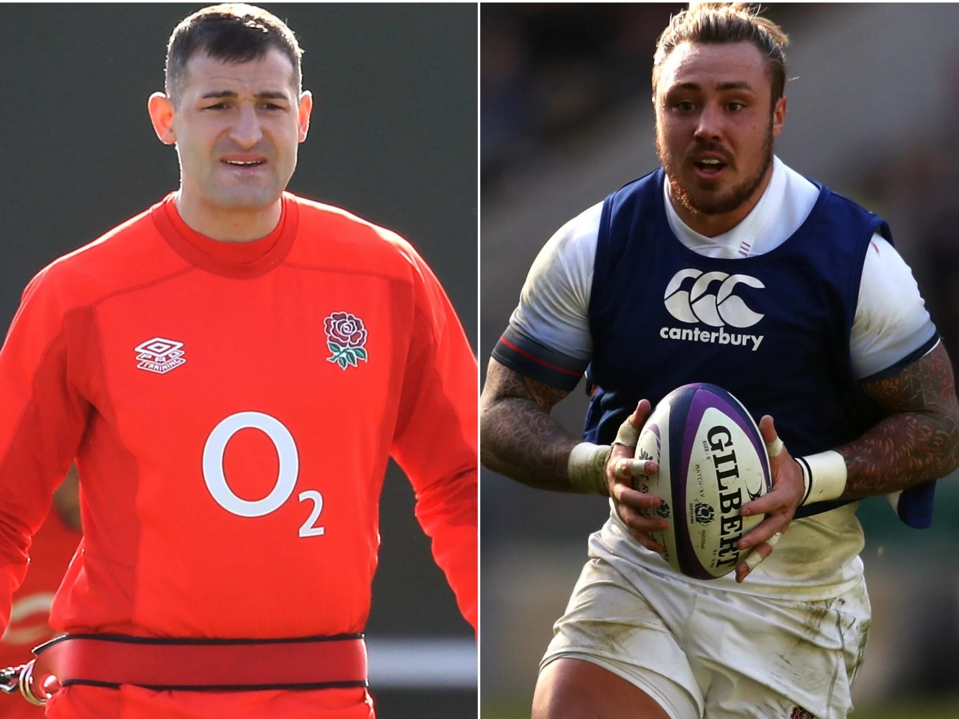 Jonny May (left) and Jack Nowell have been included in this week’s camp