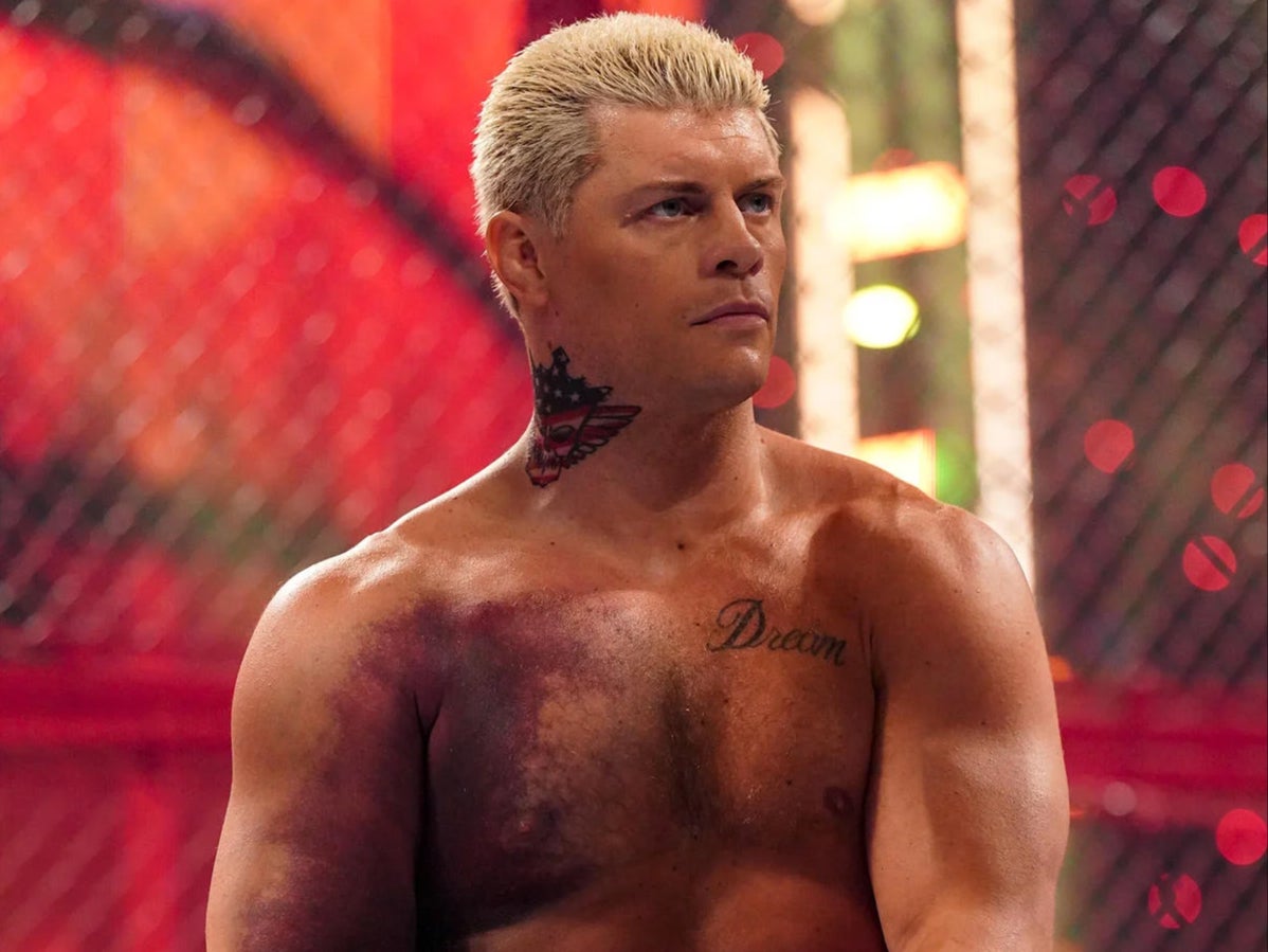 Cody Rhodes displayed his serious pectoral injury at Hell in a Cell