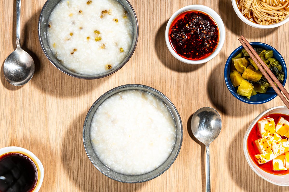 A starter congee recipe ready for endless adaptation