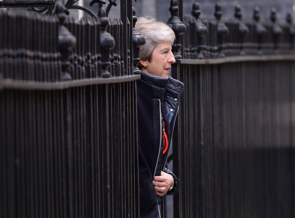 Prime Minister Theresa May leaves Downing Street for the House of Commons in October 2018 (Stefan Rousseau/PA)