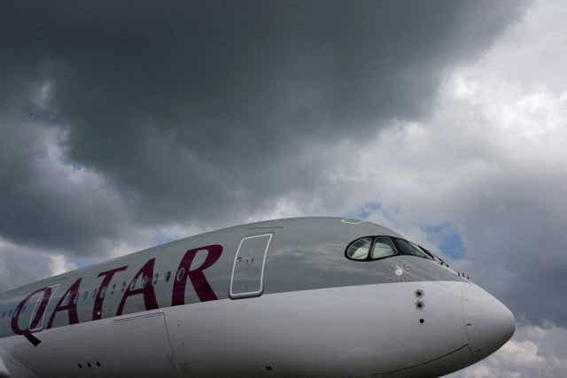 <p>Under a cloud: Qatar’s plans to lay on extra flights for fans has not been welcomed</p>
