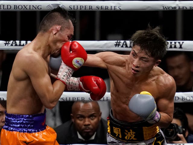 <p>Naoya Inoue (right) outpointed Nonito Donaire in their first fight, in 2019</p>