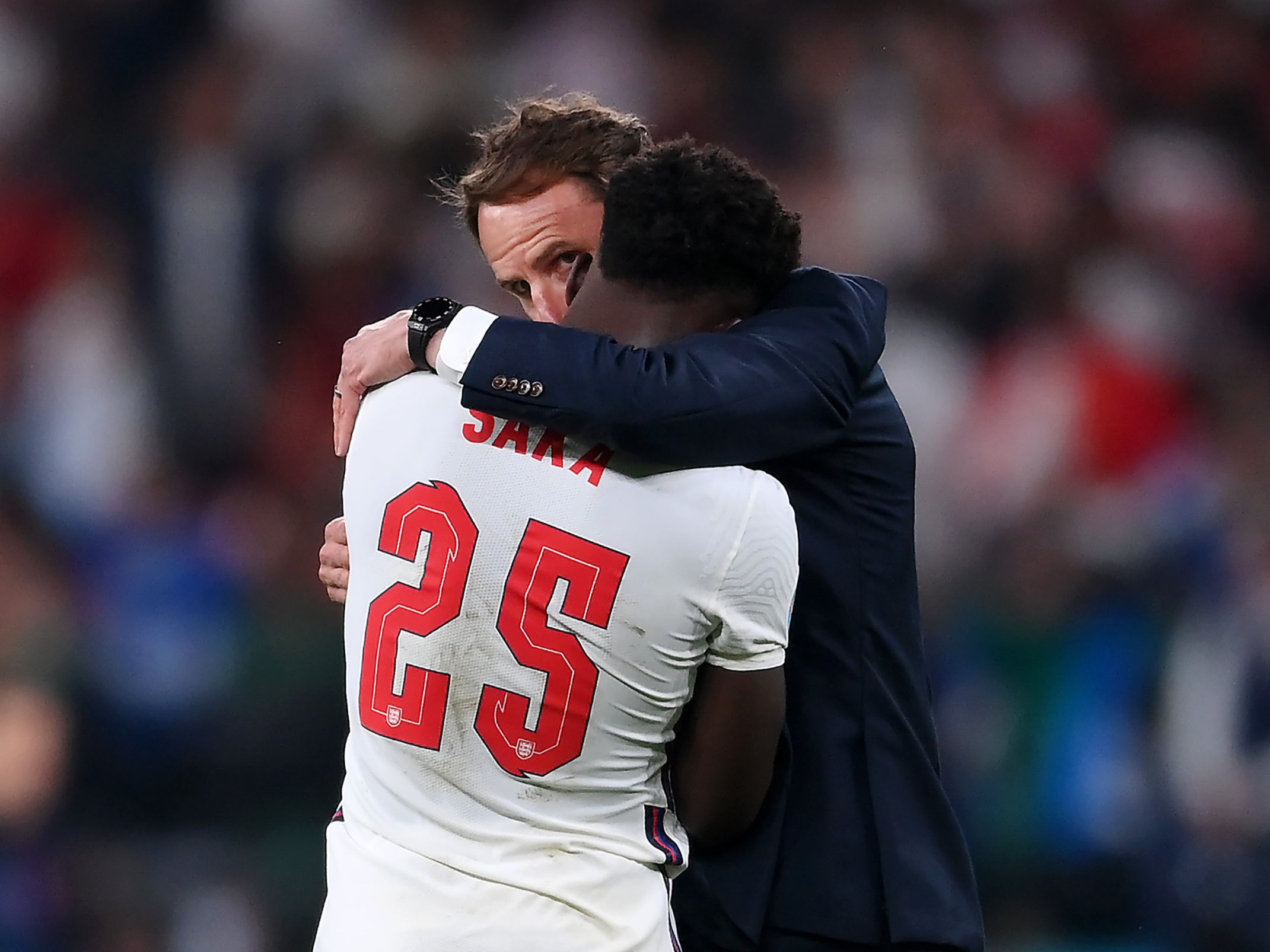 A trio of England players were subjected to racist abuse after missing penalties in the Euro 2020 final