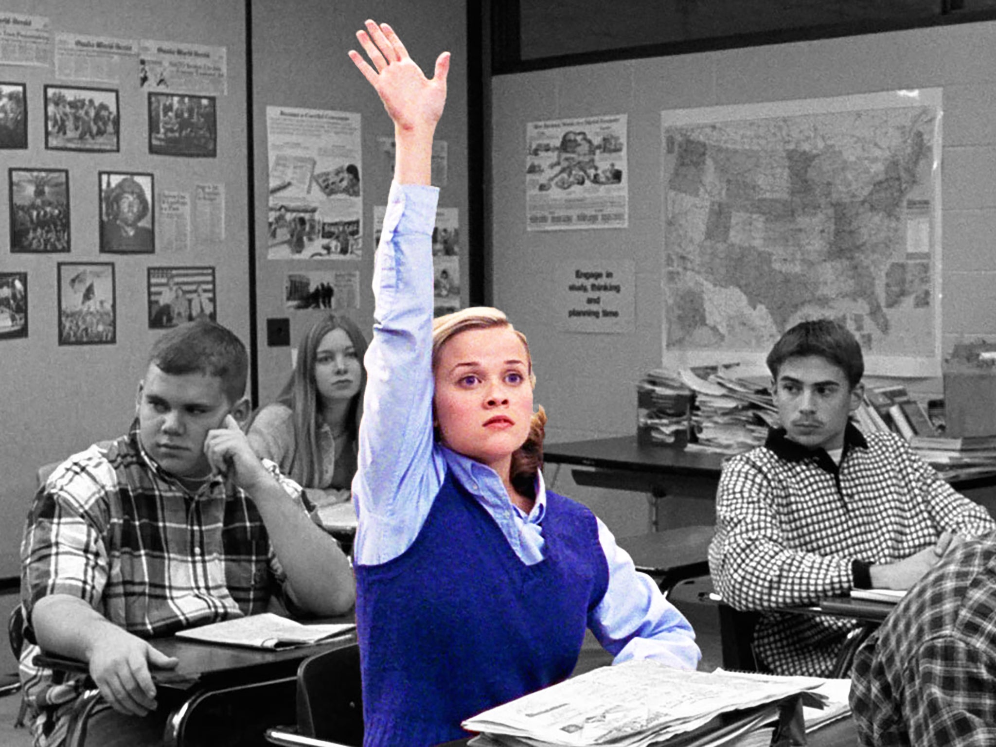 Pick Flick: Reese Witherspoon in the 1999 film adaptation of Tom Perrotta’s ‘Election’