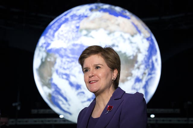 Nicola Sturgeon will say that the world’s developed nations need to show ‘a much greater commitment to address loss and damage’ (Jane Barlow/PA)