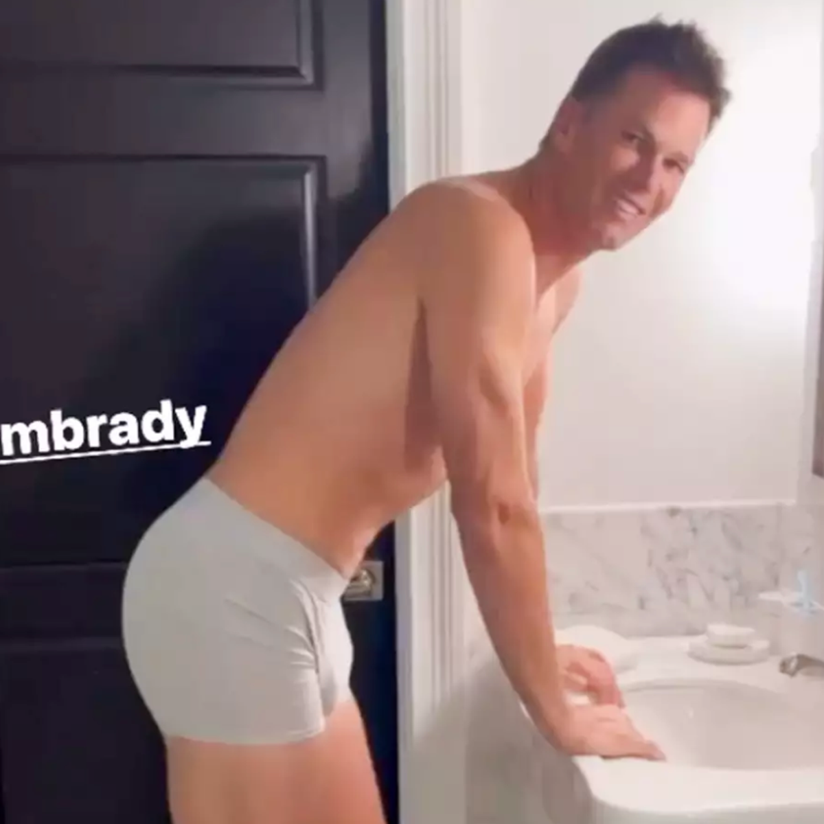 Gisele Bündchen shocks fans with video of husband Tom Brady in his underwear