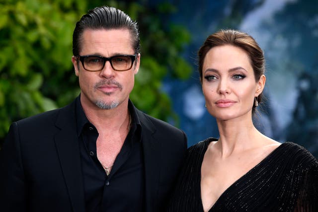 <p>Brad Pitt and Angelina Jolie </p>