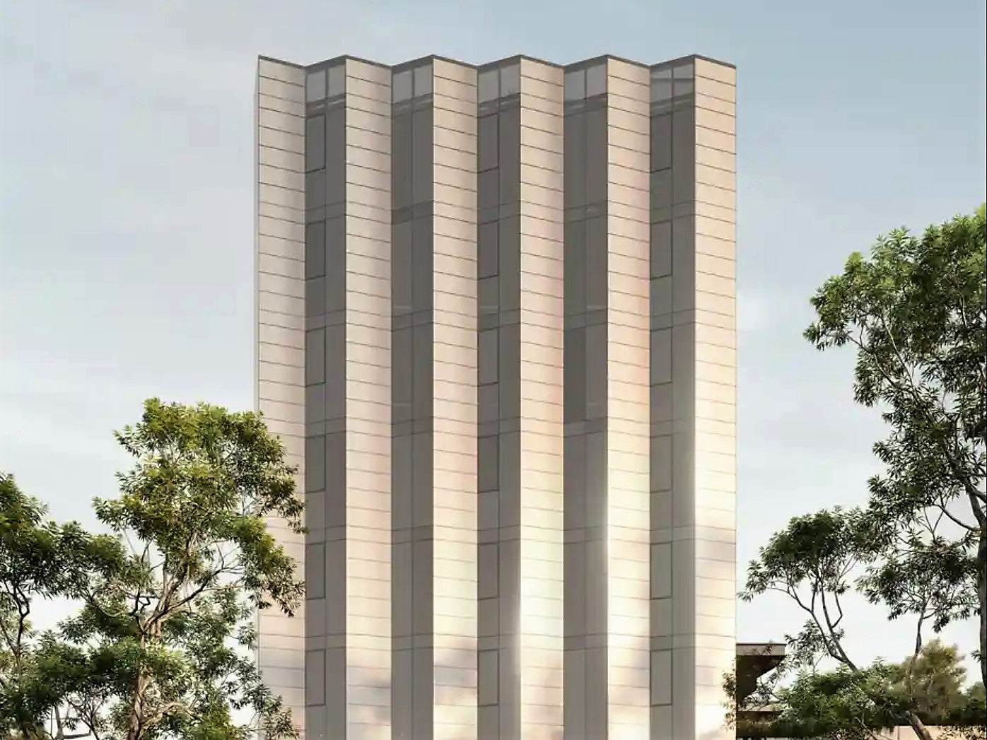 An eight-story office tower fully clad in solar panels will be built in Melbourne in 2023
