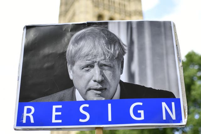 Tory MPs remain divided over Boris Johnson’s premiership in the aftermath of the confidence vote against him, and some are still calling for him to resign (Beresford Hodge/PA)