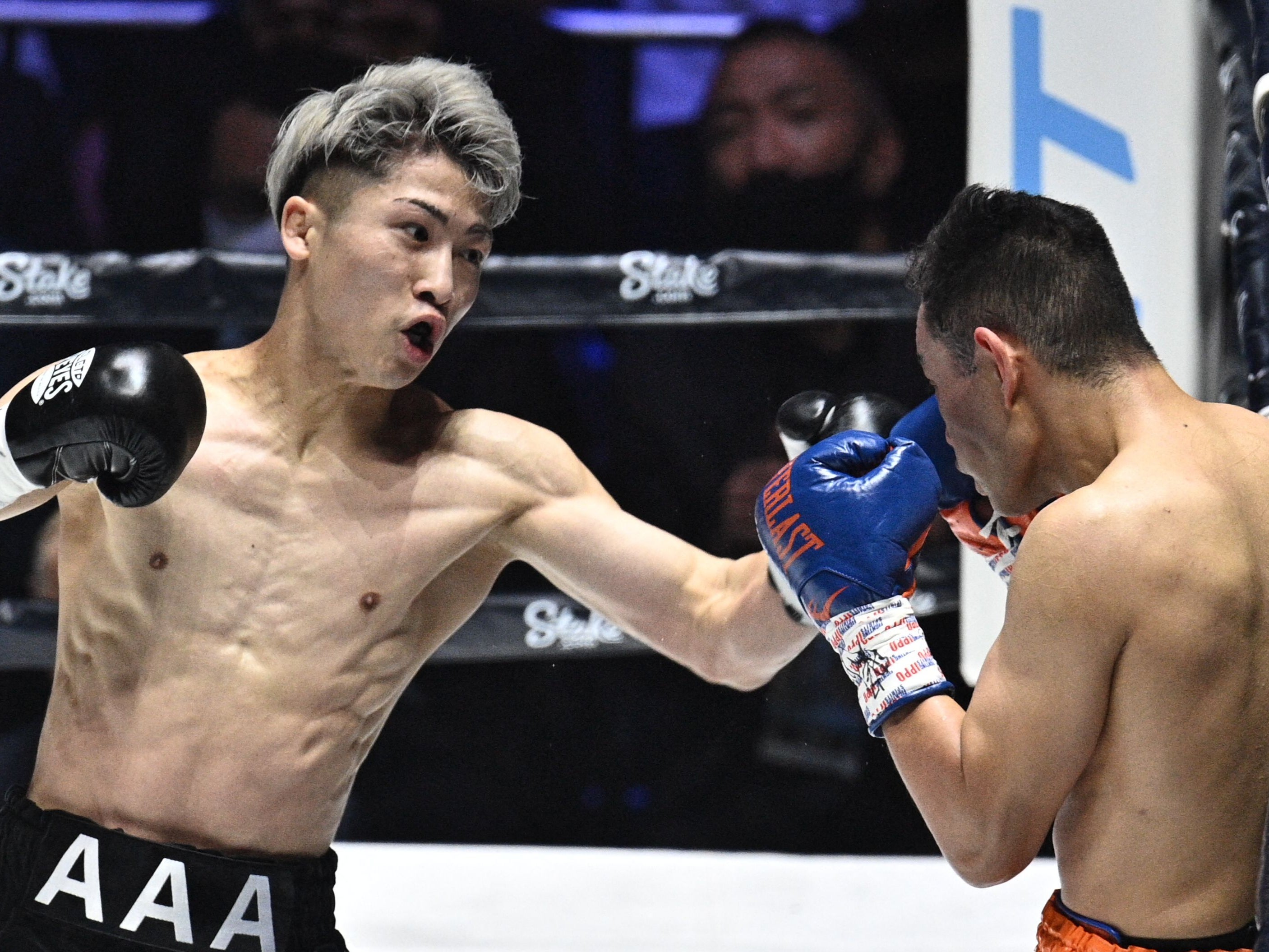 Naoya Inoue (left) stopped Nonito Donaire in the second round of their rematch