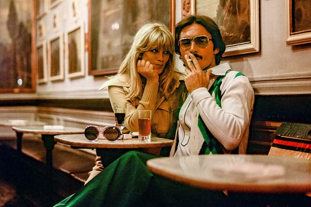 <p>A 1970s couple at the Antico Caffe Greco, Rome</p>