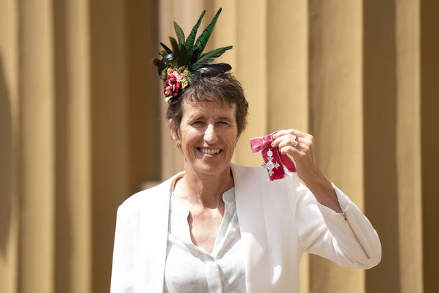 Karen Almond after she was made an MBE (Kirsty O’Connor/PA)