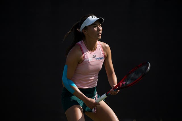 Lily Miyazaki won her first WTA Tour match at the Rothesay Open in Nottingham (Jon Buckle/WTA Tour handout/PA)
