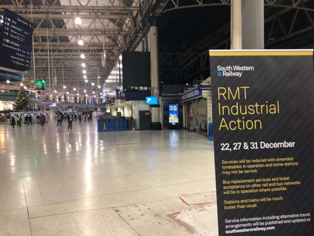 <p>Stoppage time: South Western Railway sustained a series of strikes by RMT members before the coronavirus pandemic</p>