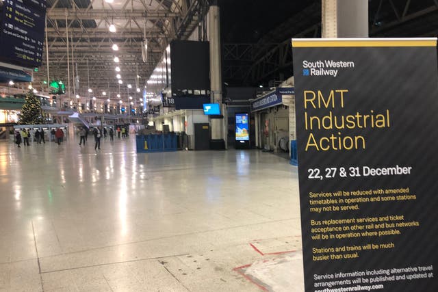 <p>Stoppage time: South Western Railway sustained a series of strikes by RMT members before the coronavirus pandemic</p>