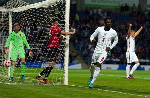 Folarin Balogun grabbed two goals for England Under-21s against Albania (Martin Rickett/PA)
