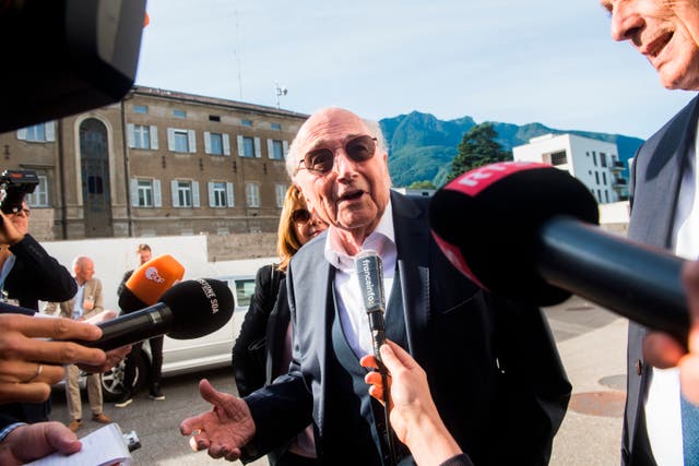 Switzerland FIFA Trial Blatter Platini