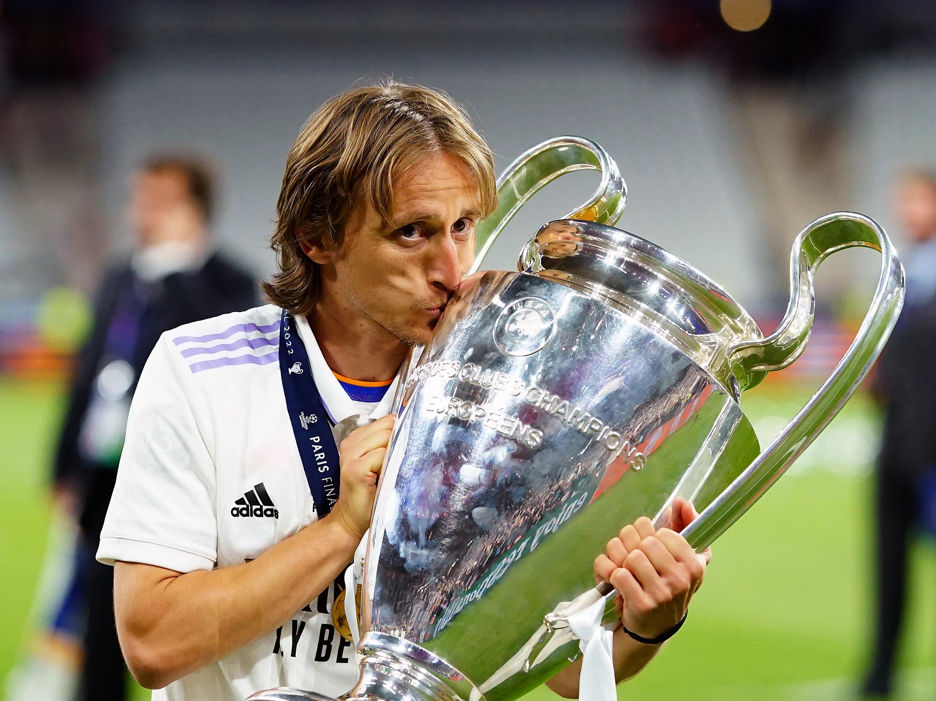 <p>Luka Modric has won the Champions League five times with Real Madrid</p>
