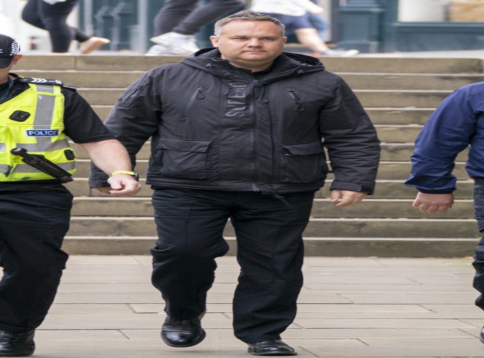 Sergeant Scott Maxwell arrives at Capital House in Edinburgh for the public inquiry into Sheku Bayoh’s death. Bayoh died in May 2015 after he was restrained by officers responding to a call in Kirkcaldy, Fife. Picture date: Tuesday June 7, 2022.