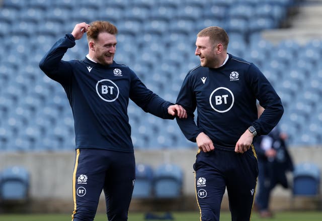 Scotland’s Stuart Hogg and Finn Russell are taking the summer off (Jane Barlow/PA)