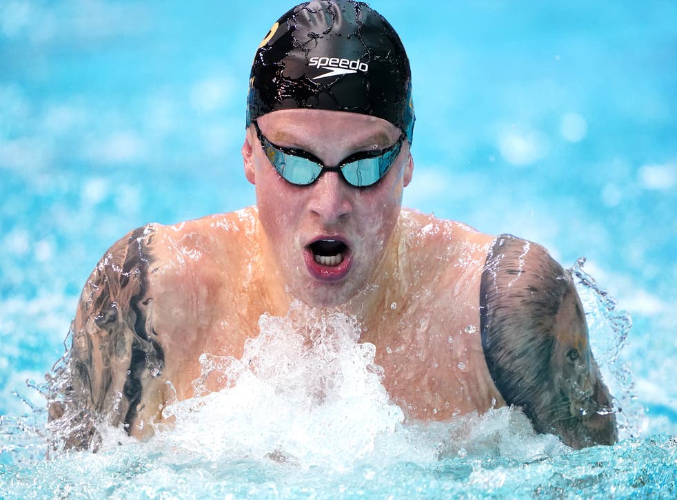 Adam Peaty fractured his foot last month (Zac Goodwin/PA)