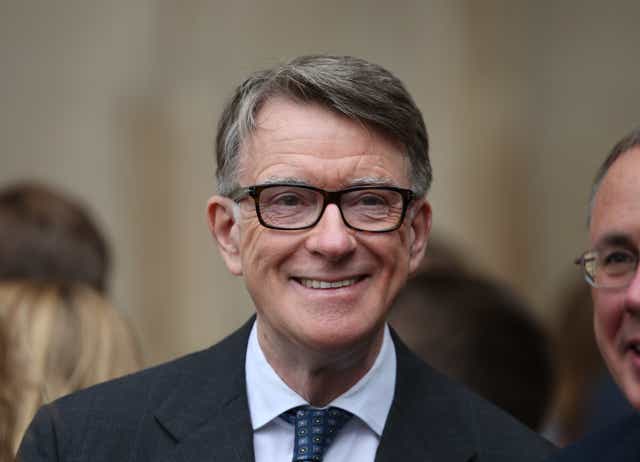 Lord Mandelson (Yui Mok/PA)