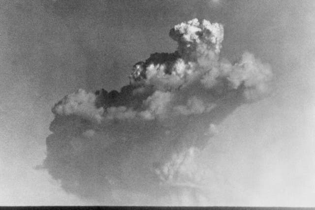 Britain’s first atomic weapon test in the Monte Bello Islands off Australia (Archive/PA)