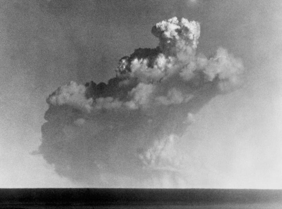 Britain’s first atomic weapon test in the Monte Bello Islands off Australia (Archive/PA)