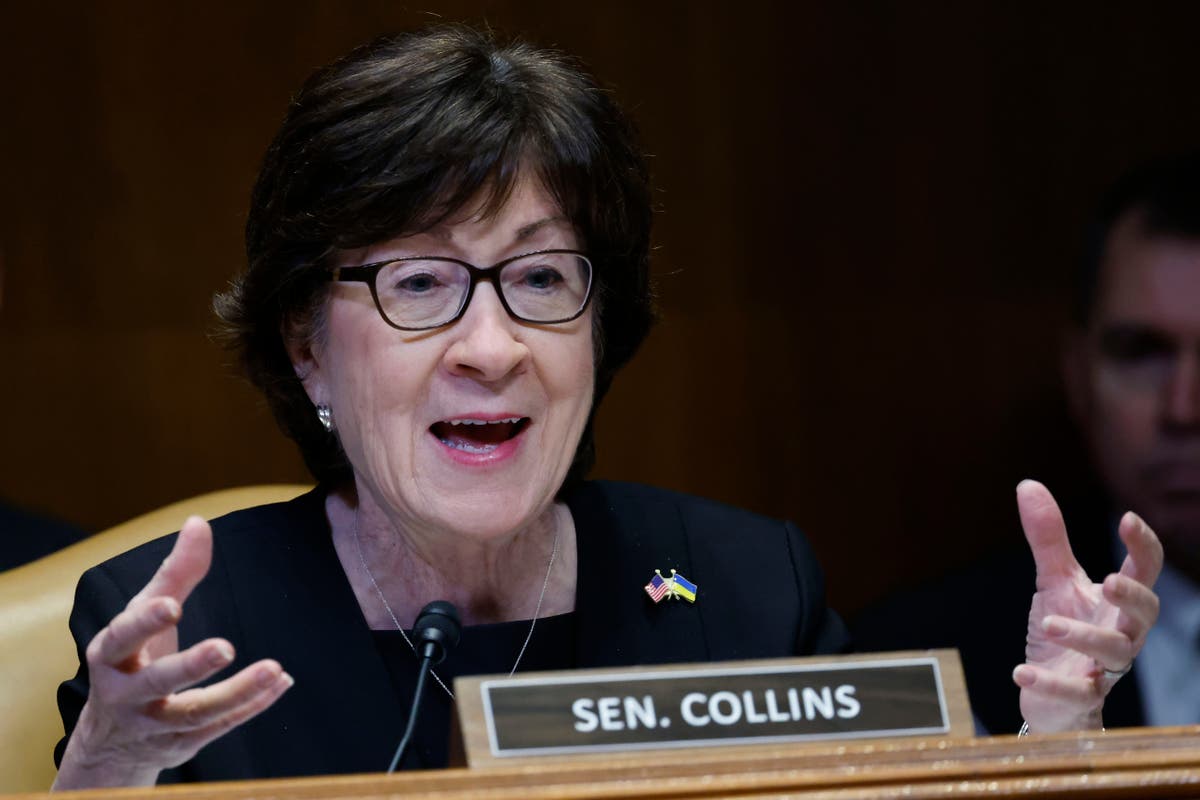 Susan Collins dampens hopes of assault rifle ban as gun deal talks continue amid victim testimony
