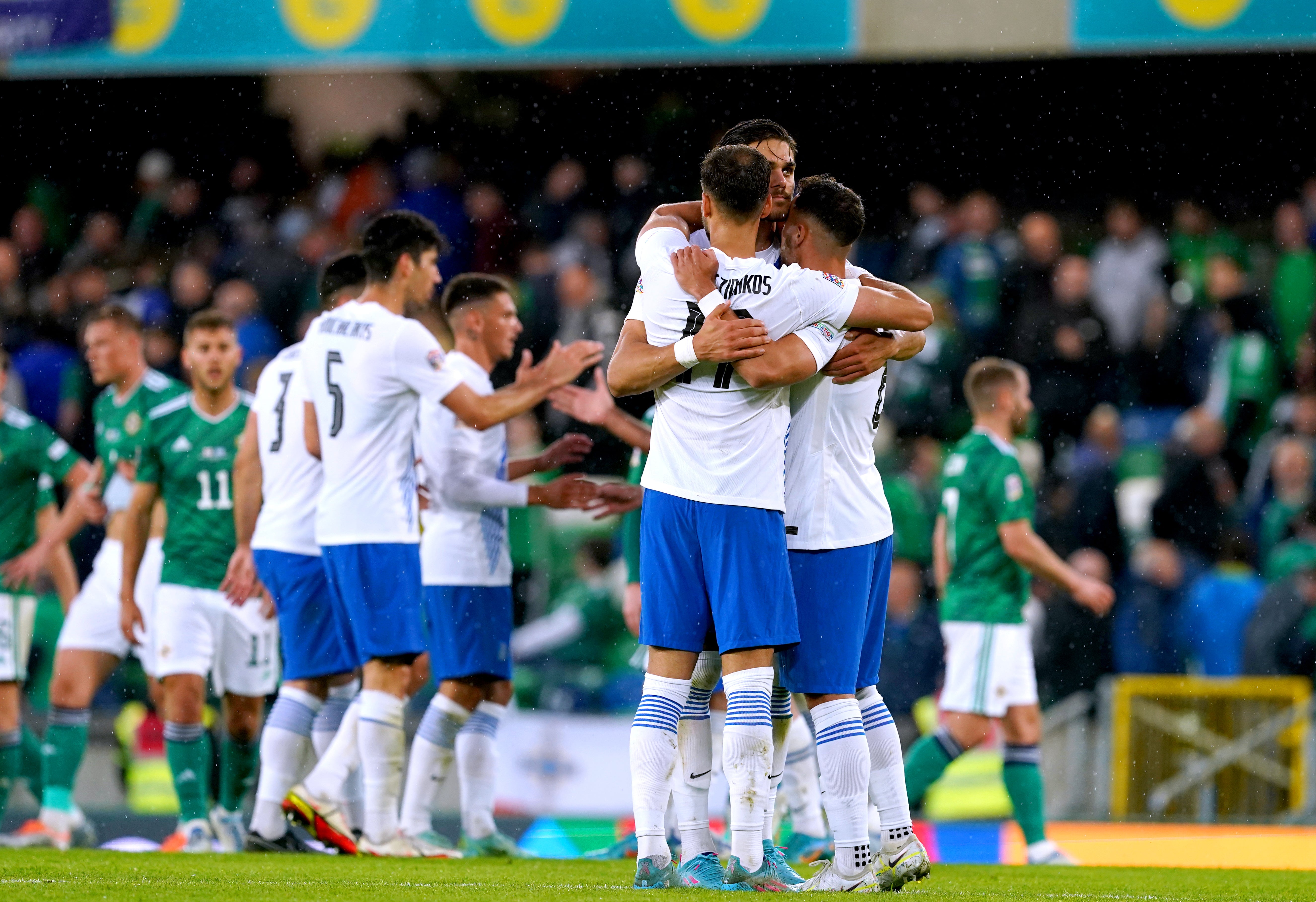 Northern Ireland lost to Greece in their first Nations League group fixture
