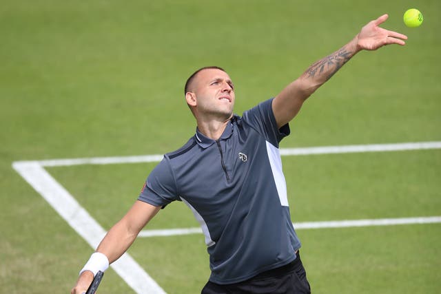 Dan Evans reached the quarter-finals of the Rothesay Open (Nigel French/PA)