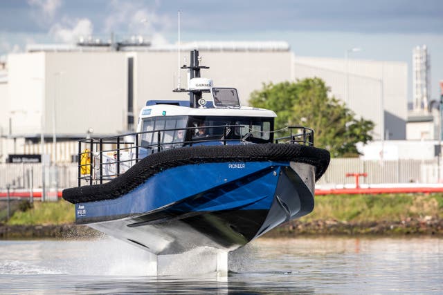 The Artemis Technologies workboat (Artemis Technologies/PA)