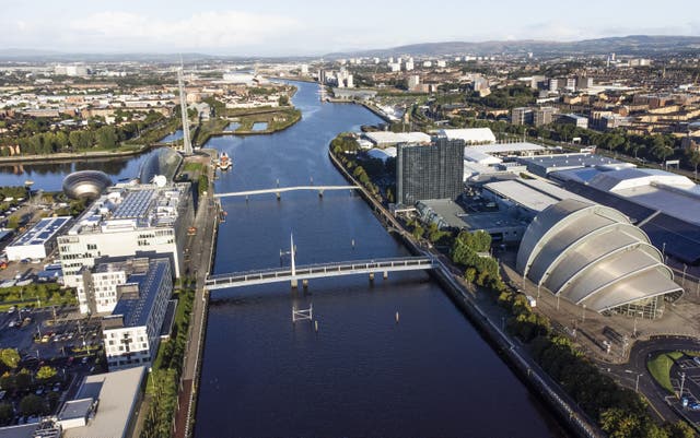 A partnership is finalising plans to launch a multimillion-pound bid for the creation of a green freeport on the River Clyde (Jane Barlow/PA)