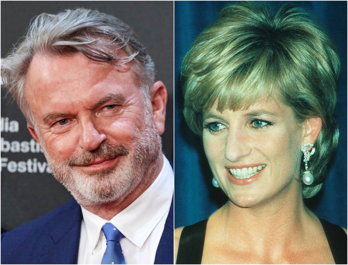 Jurassic Park star Sam Neill recalls his son farting next to Princess Diana at the film’s premiere
