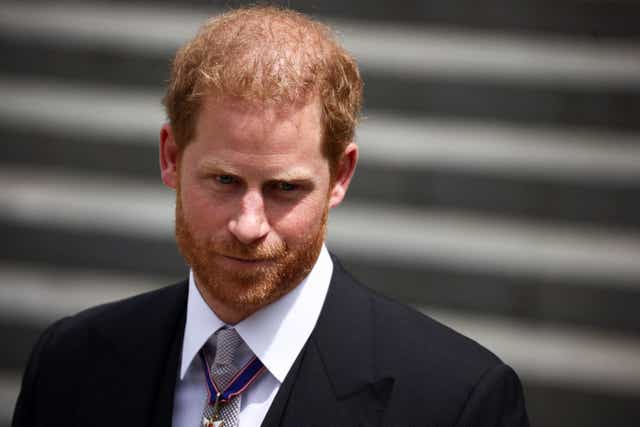 The Duke of Sussex is waiting for a High Court judge to rule on a number of preliminary issues after making a libel claim against a newspaper publisher over articles about his legal case against the Home Office (PA)
