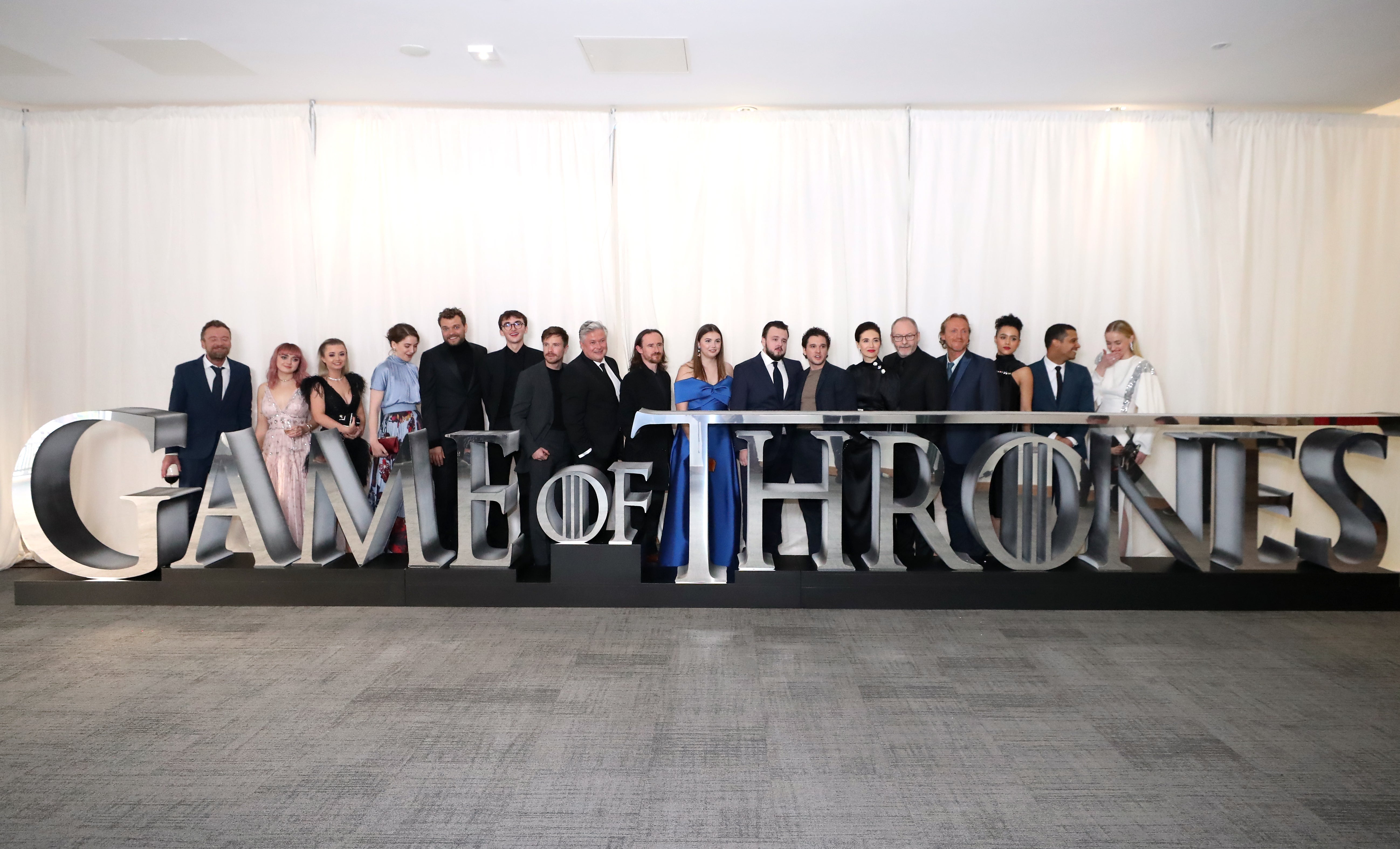 Cast and crew of HBO’s Game Of Thrones attend a premiere at the Waterfront Hall in Belfast (Liam McBurney/PA)