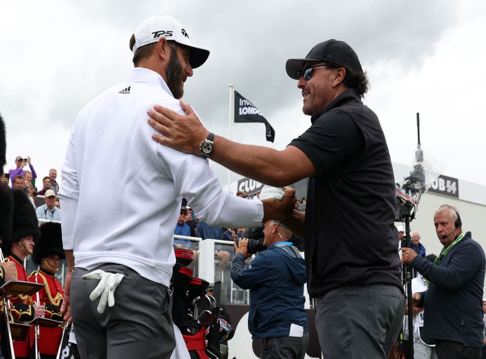 <p>Dustin Johnson and Phil Mickelson will be allowed to tee it up at St Andrews’ next month </p>