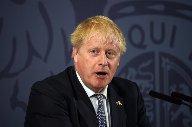 Prime Minister Boris Johnson during his speech at Blackpool and The Fylde College in Blackpool, Lancashire where he announced new measures to potentially help people onto the property ladder (Peter Byrne/PA)