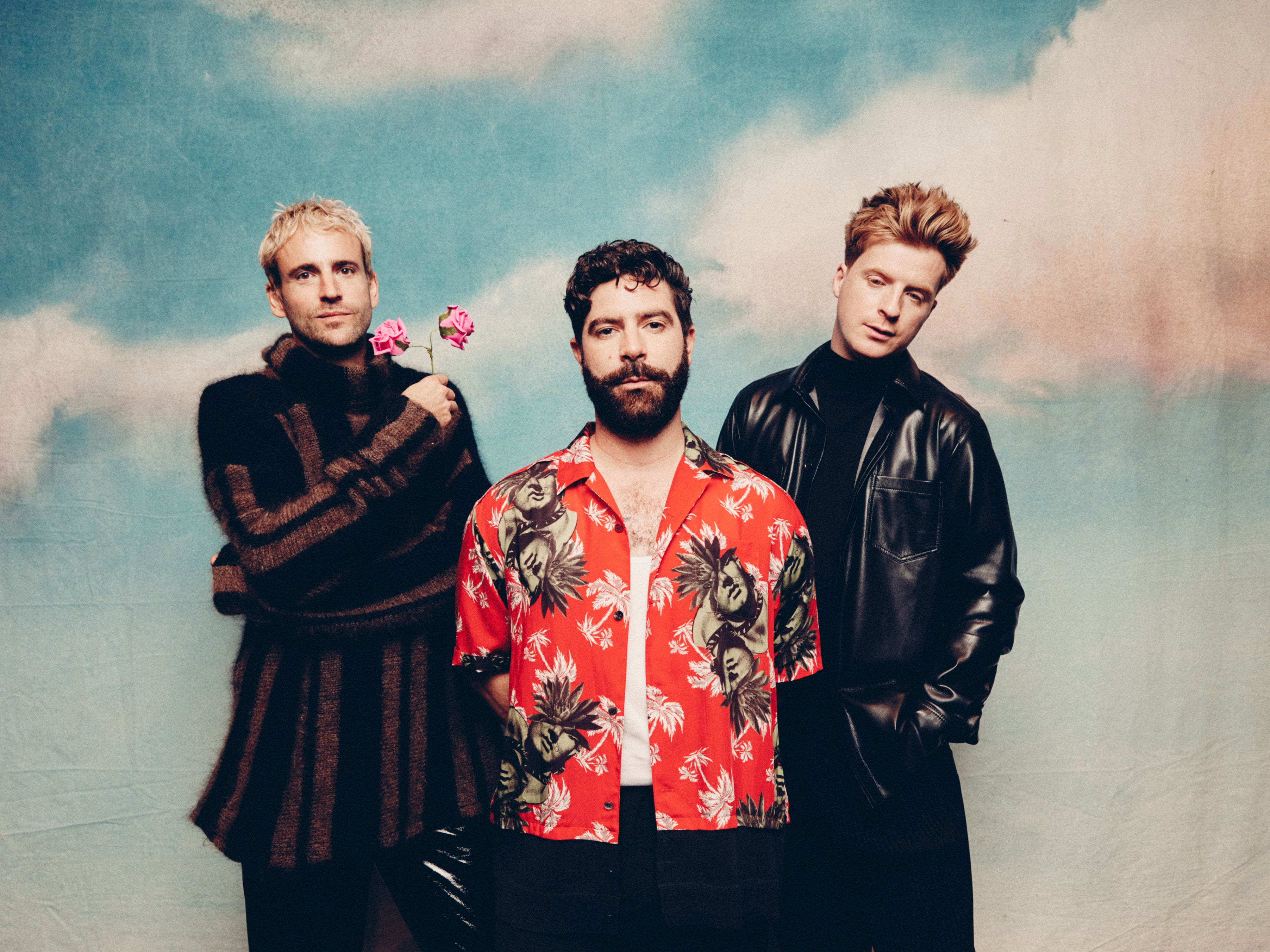 Foals L-R: Jimmy Smith, Yannis Philippakis and Jack Bevan