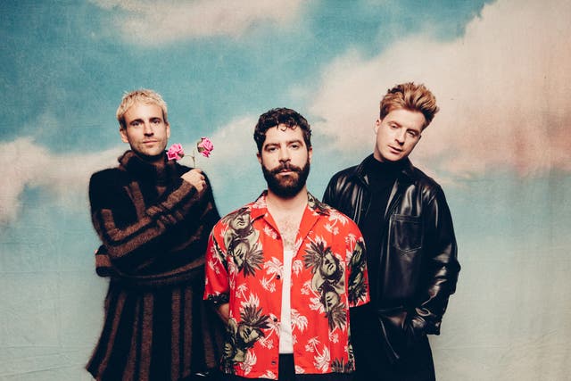 <p>Foals L-R: Jimmy Smith, Yannis Philippakis and Jack Bevan</p>