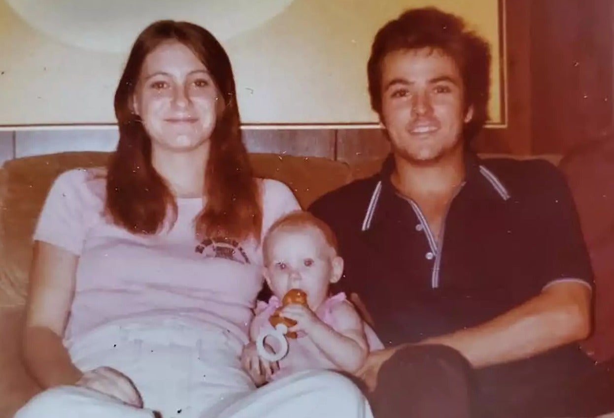 Harold Dean Clouse and his wife, Tina Linn, pictured with their infant daughter, Holly Marie, before the trio vanished; they were last heard from in October 1980