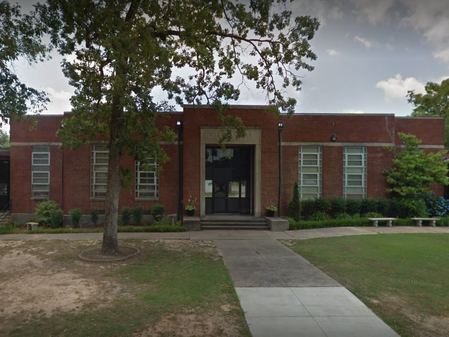 Walnut Park Elementary School in Gadsen, Alabama, where a ‘potential intruder’ was shot and killed by police on 9 June, 2022.