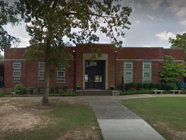 <p>Walnut Park Elementary School in Gadsen, Alabama, where a ‘potential intruder’ was shot and killed by police on 9 June, 2022. </p>