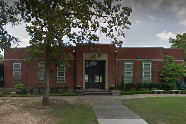 <p>Walnut Park Elementary School in Gadsen, Alabama, where a ‘potential intruder’ was shot and killed by police on 9 June, 2022. </p>