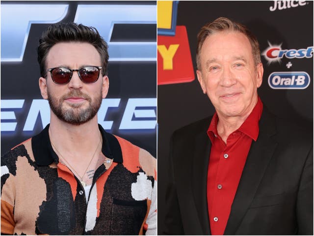 <p>Chris Evans and Tim Allen</p>