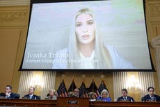Jan 6 hearings - live: Testimony reveals Ivanka Trump accepted 2020 election was not stolen